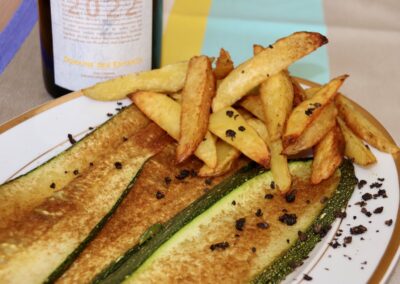 🌱Zucchini mit Kreuzkümmel, dazu Wedges